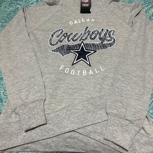 NFL Dallas Cowboys Kids Light‎ Gray Sweatshirt